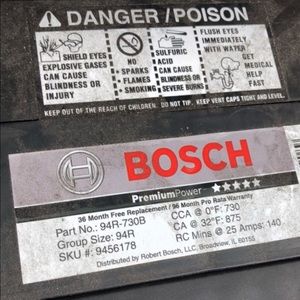 Bosch battery